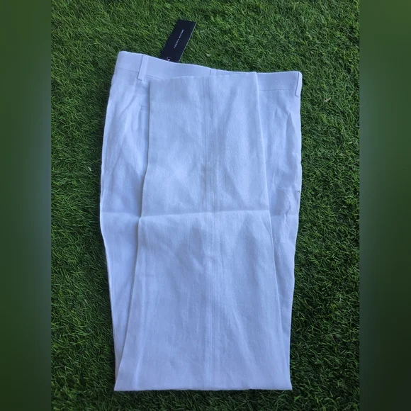 Tommy Hilfiger Mens 100% Linen Dress Pants Sz 34x32 Modern Fit NWT White $125 - Picture 4 of 5